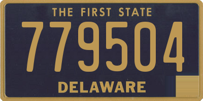 DE license plate 779504