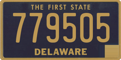 DE license plate 779505
