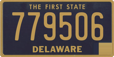 DE license plate 779506