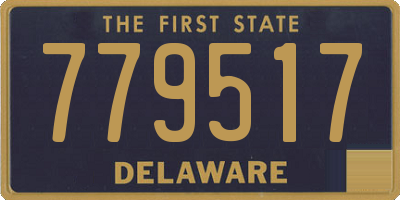 DE license plate 779517