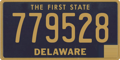 DE license plate 779528