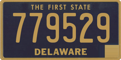 DE license plate 779529