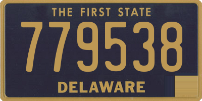 DE license plate 779538