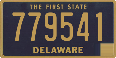 DE license plate 779541