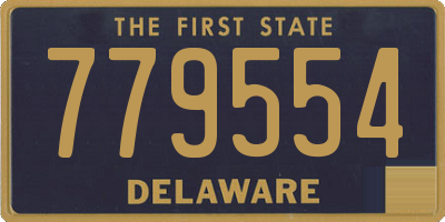 DE license plate 779554