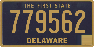 DE license plate 779562