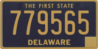 DE license plate 779565