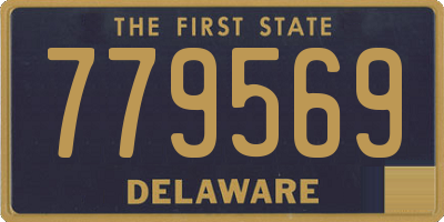 DE license plate 779569