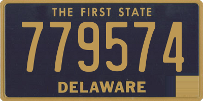 DE license plate 779574