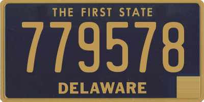 DE license plate 779578