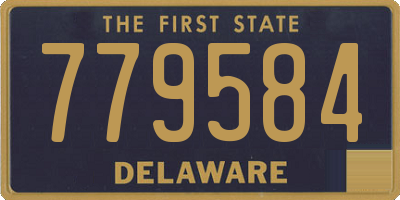 DE license plate 779584