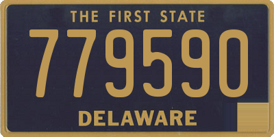 DE license plate 779590