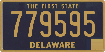 DE license plate 779595