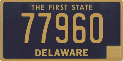 DE license plate 77960