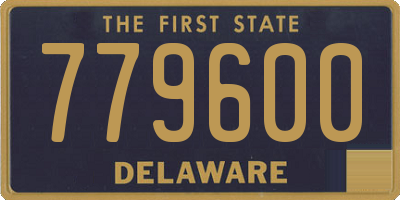 DE license plate 779600