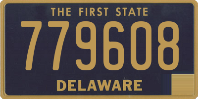 DE license plate 779608
