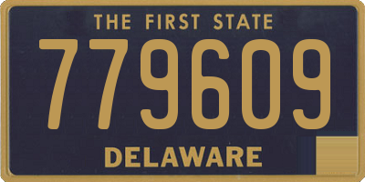 DE license plate 779609