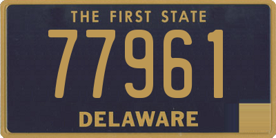 DE license plate 77961