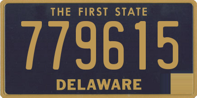 DE license plate 779615