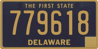 DE license plate 779618