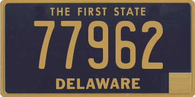 DE license plate 77962