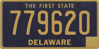 DE license plate 779620