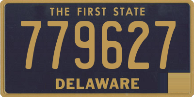 DE license plate 779627