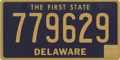 DE license plate 779629