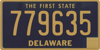DE license plate 779635