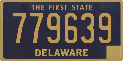 DE license plate 779639
