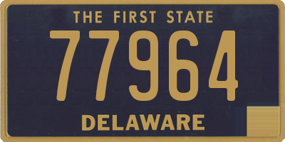 DE license plate 77964