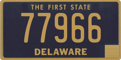 DE license plate 77966