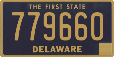 DE license plate 779660