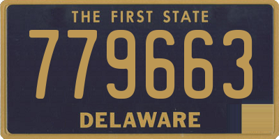 DE license plate 779663
