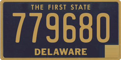 DE license plate 779680