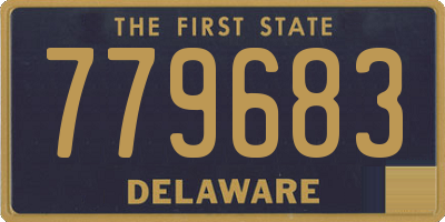 DE license plate 779683