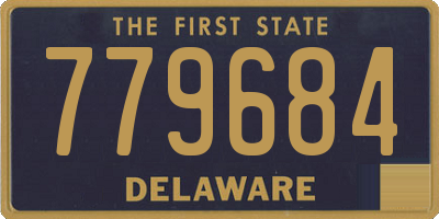DE license plate 779684