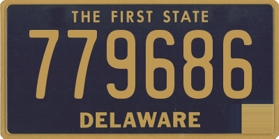 DE license plate 779686