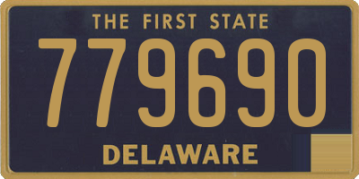 DE license plate 779690