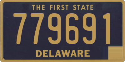 DE license plate 779691