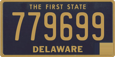 DE license plate 779699