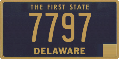 DE license plate 7797