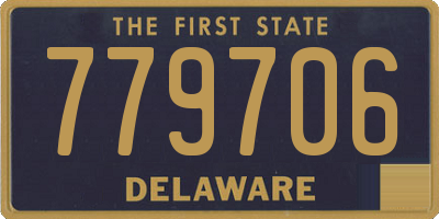 DE license plate 779706