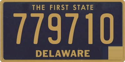 DE license plate 779710