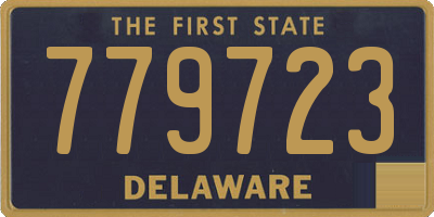 DE license plate 779723