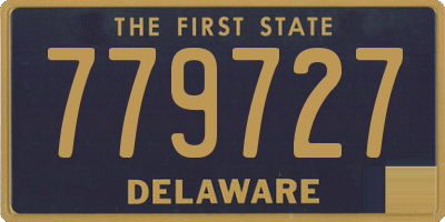 DE license plate 779727