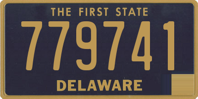 DE license plate 779741