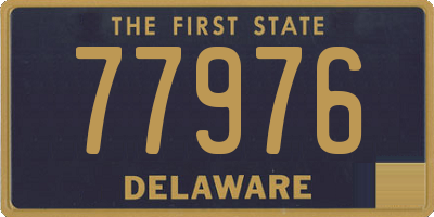 DE license plate 77976