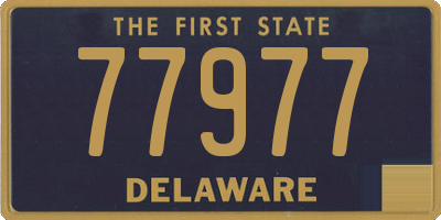 DE license plate 77977