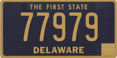 DE license plate 77979